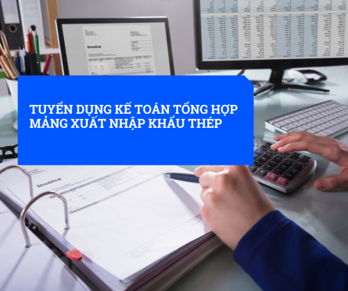 Tuyển dụng kế toán tổng hợp mảng xuất nhập khẩu Thép