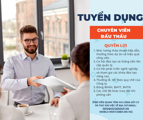 Tuyển dụng chuyên viên đấu thầu